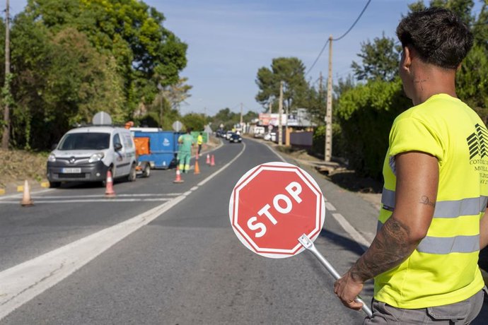 Archivo - Cortes de tráfico en Mairena del Aljarafe