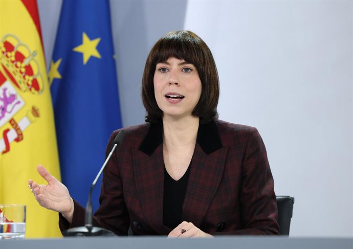La ministra de Ciència, Innovació i Universitats, Diana Morant, durant una roda de premsa
