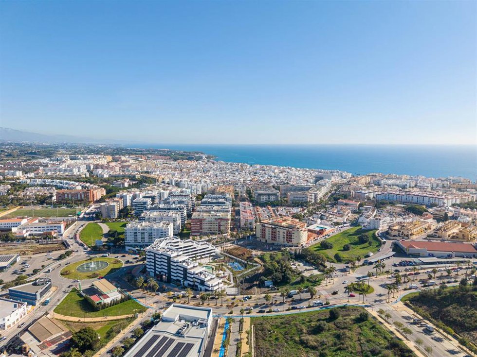 Vista general de la ciudad malagueña de Estepona, en la Costa del Sol Occidental.