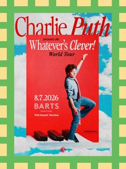 Cartell de l'artista Charlie Puth en el Barts Festival