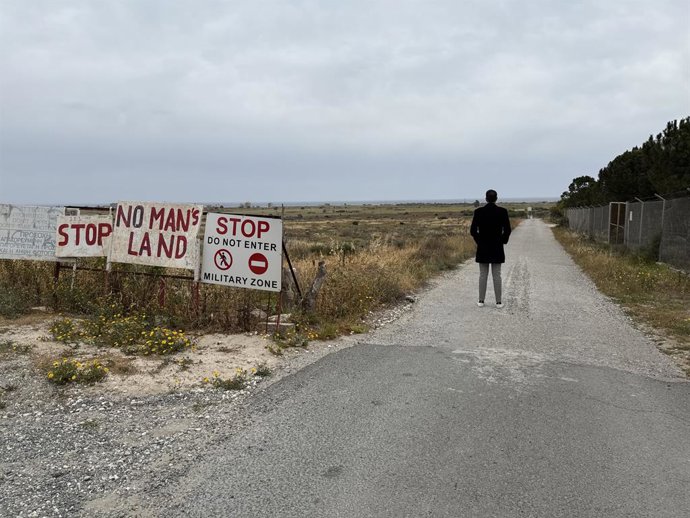 David Castillo dentro de la Buffer Zone de Chipre
