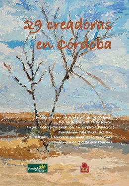 Cartel de la muestra colectiva '29 creadoras en Córdoba'.
