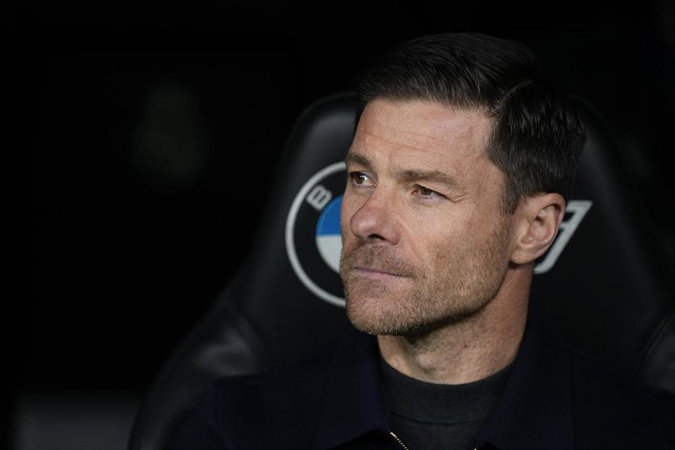 Xabi Alonso durante un partido como entrenador del Real Madrid