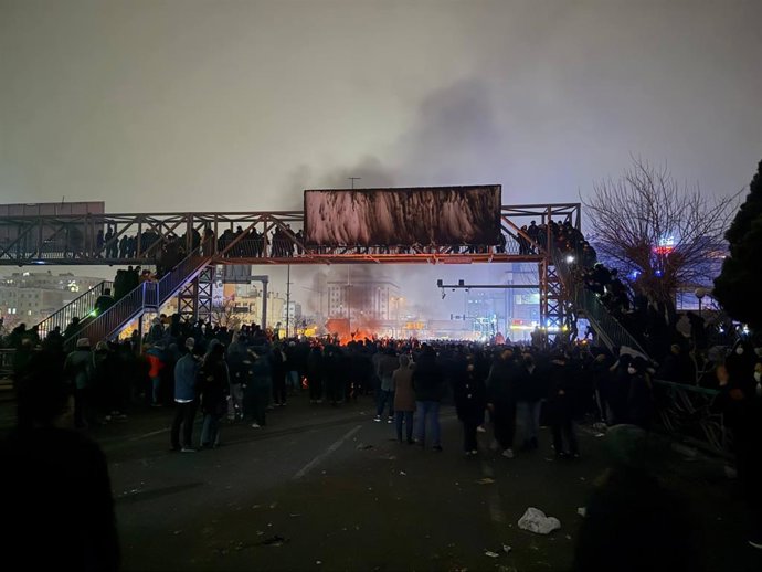 Manifestaciones en Teherán (Irán)