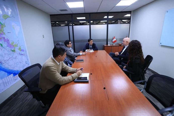 Reunión de trabajo el viceministro de Hidrocarburos del Minem, Luis Enrique Jiménez,con representantes de la empresa Solgas.