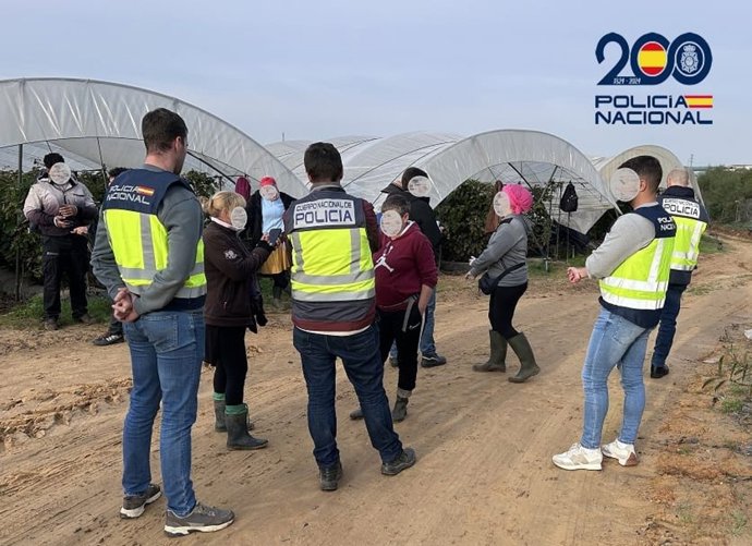 Detenido en Huelva por explotación laboral y sexual de mujeres migrantes irregulares contratadas en el sector agrícola