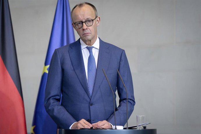 Archivo - El canciller de Alemania, Friedrich Merz, durante un acto en Berlín en diciembre de 2025 (archivo)