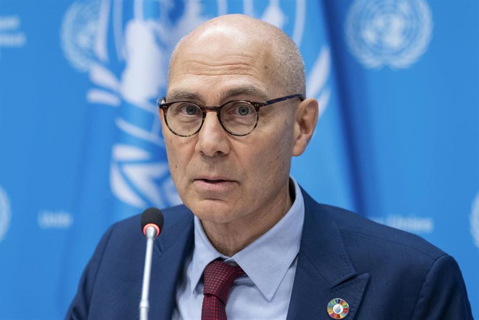 Archivo - El Alto Comisionado de Naciones Unidas para los Derechos Humanos, Volker Turk, durante una rueda de prensa en Nueva York, Estados Unidos (archivo)