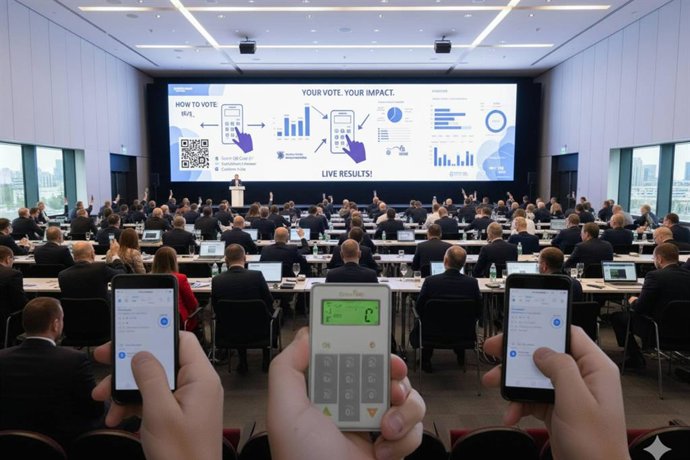 Custom Vote presenta una solución de votación electrónica segura adaptada a eventos, congresos y asambleas