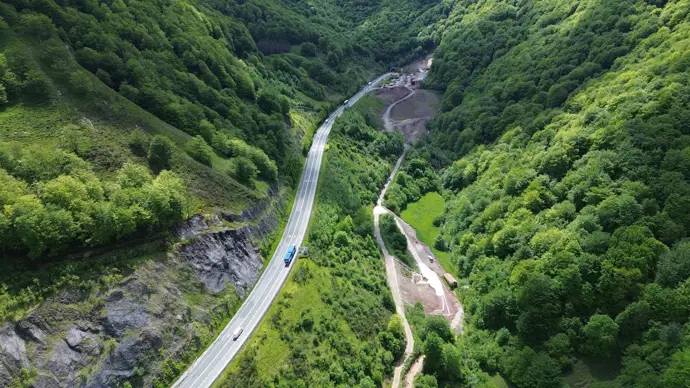 N-121-A a la altura de la boca norte del túnel de Belate. - GOBIERNO DE NAVARRA