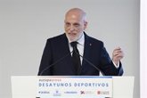 Foto: Javier Tebas: "Los clubes españoles son el alma del 'Team España' y del ADO y las medallas se las ponen otros"