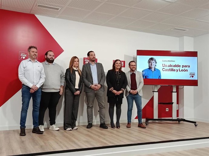 Presentación de la lista del PSOE de Palencia para las próximas elecciones.