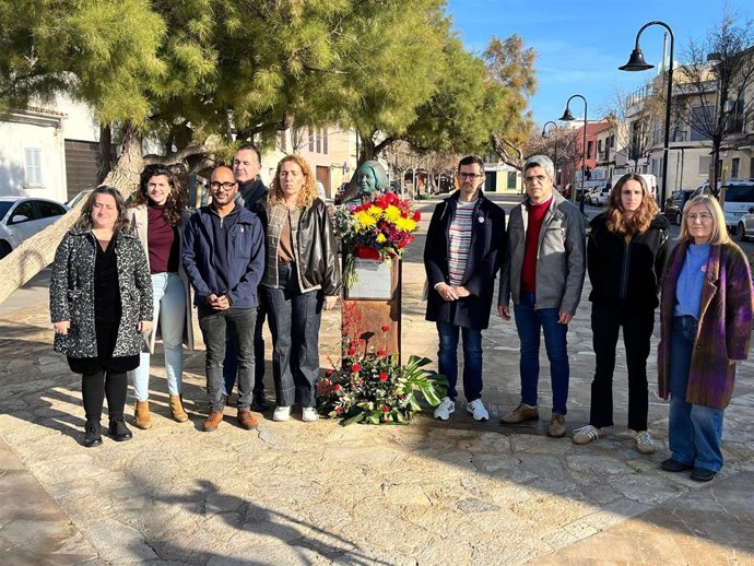 La izquierda pide al Consell de Mallorca y a Cort que protejan el busto de Aurora Picornell ante actos vandálicos