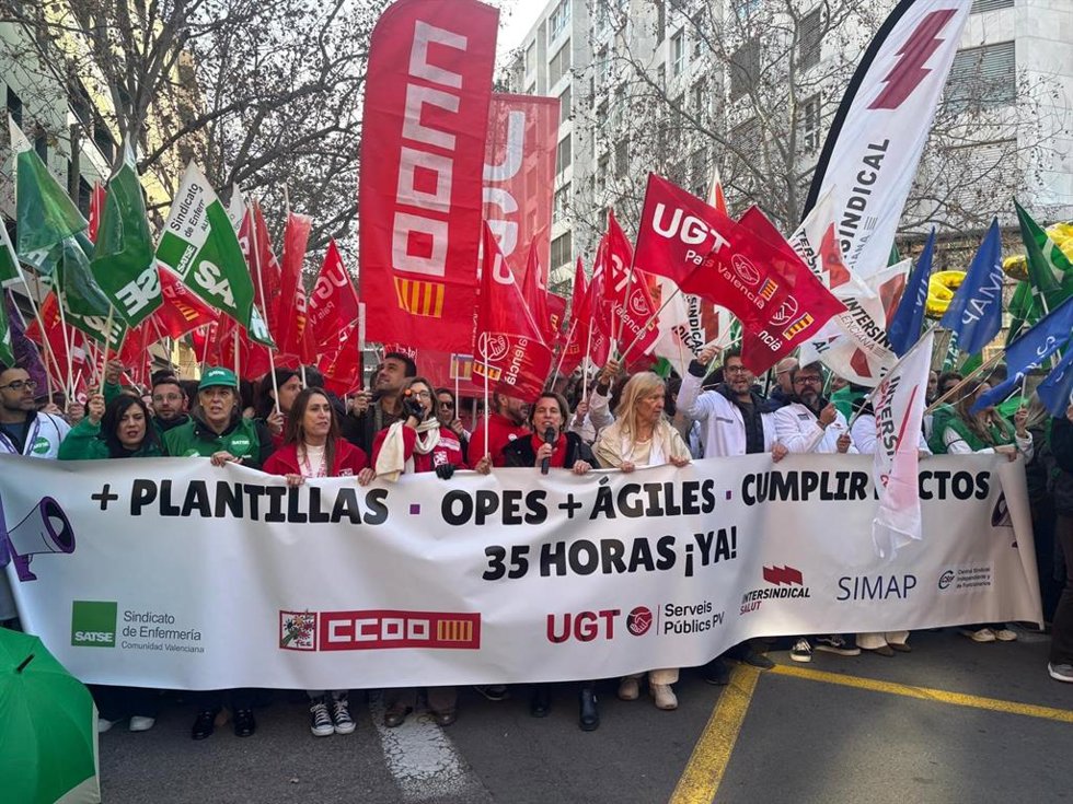 Sindicatos vuelven a la calle contra la "negasta" gestión de Gómez