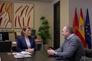 La presidenta, María Chivite, se reúne con Roberto Lanaspa.