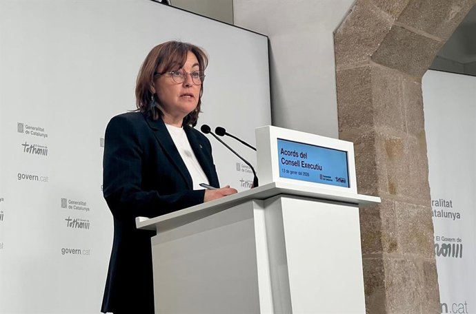 La consellera de Territorio, Vivienda y Transición Ecológica y portavoz de la Generalitat, Sílvia Paneque, en una rueda de prensa tras el Consell Executiu