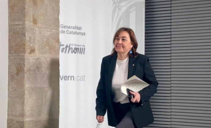 La consellera de Territorio, Vivienda y Transición Ecológica y portavoz de la Generalitat, Sílvia Paneque, en una rueda de prensa tras el Consell Executiu