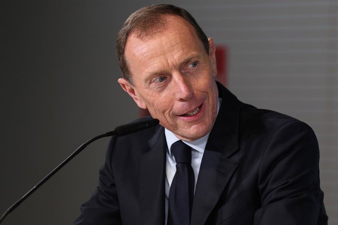 Archivo - Emilio Butragueno, Director of Institutional Relations of Real Madrid, attends the media during Trent Alexander-Arnold presentation as new player of Real Madrid at Ciudad Deportiva Real Madrid on June 12, 2025 in Madrid, Spain.