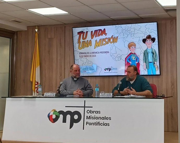 (Izq.) Director Nacional De OMP España Y (Der.) Telmo Aldaz De La Quadra-Salcedo