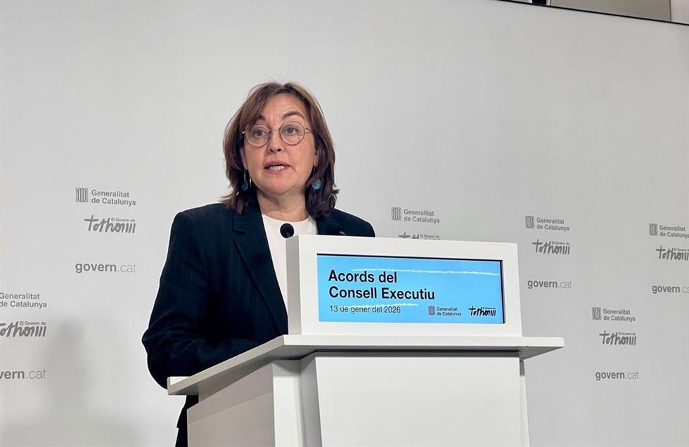 La consellera de Territorio, Vivienda y Transición Ecológica y portavoz de la Generalitat, Sílvia Paneque, en una rueda de prensa tras el Consell Executiu