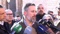 Santiago Abascal (Vox) tilda de "irresponsable" la convocatoria de elecciones anticipadas en Aragón