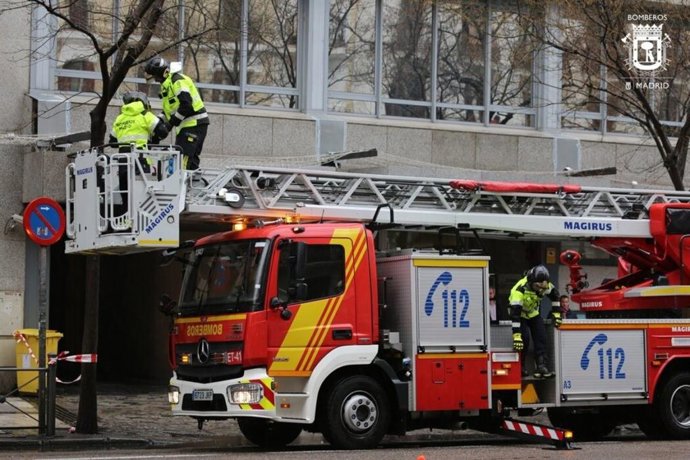 Archivo - Camión de Bomberos del Ayuntamiento de Madrid