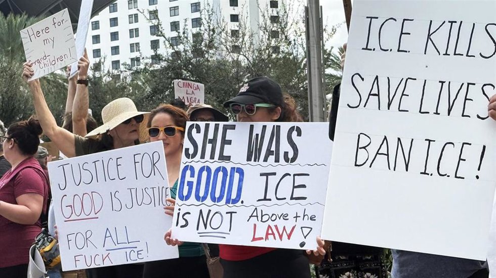 Protestas en Estados Unidos por el despliegue de agentes del Servicio de Control de Inmigración y Aduanas (ICE, por sus siglas en inglés)