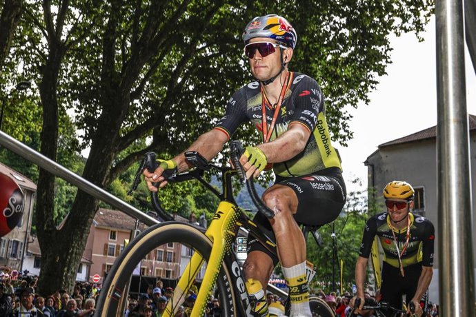 Archivo - El ciclista belga Wout van Aert (Team Visma | Lease a Bike), durante el Tour de Francia.