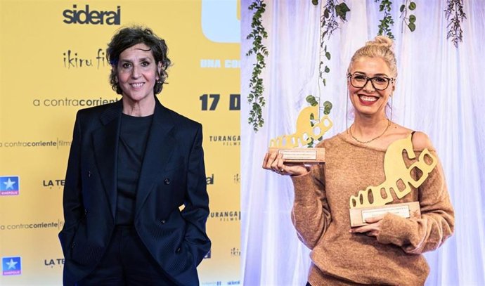 Archivo - La actriz vallisoletana Elvira Mínguez, en la primera foto, y la cineasta soriana Cristina Urgel, en la segunda.