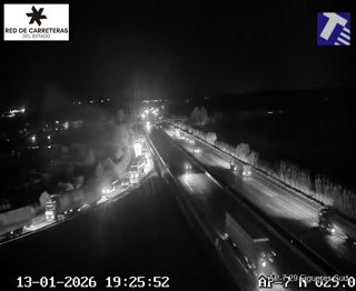 La AP-7 la tarde de este martes.