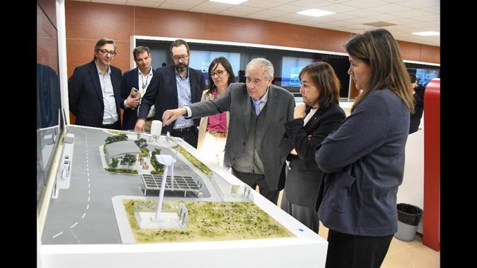 Sílvia Paneque en su visita a Circutor