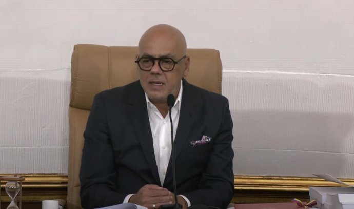 Archivo - Arquivo - O presidente da Assembleia Nacional da Venezuela, Jorge Rodríguez