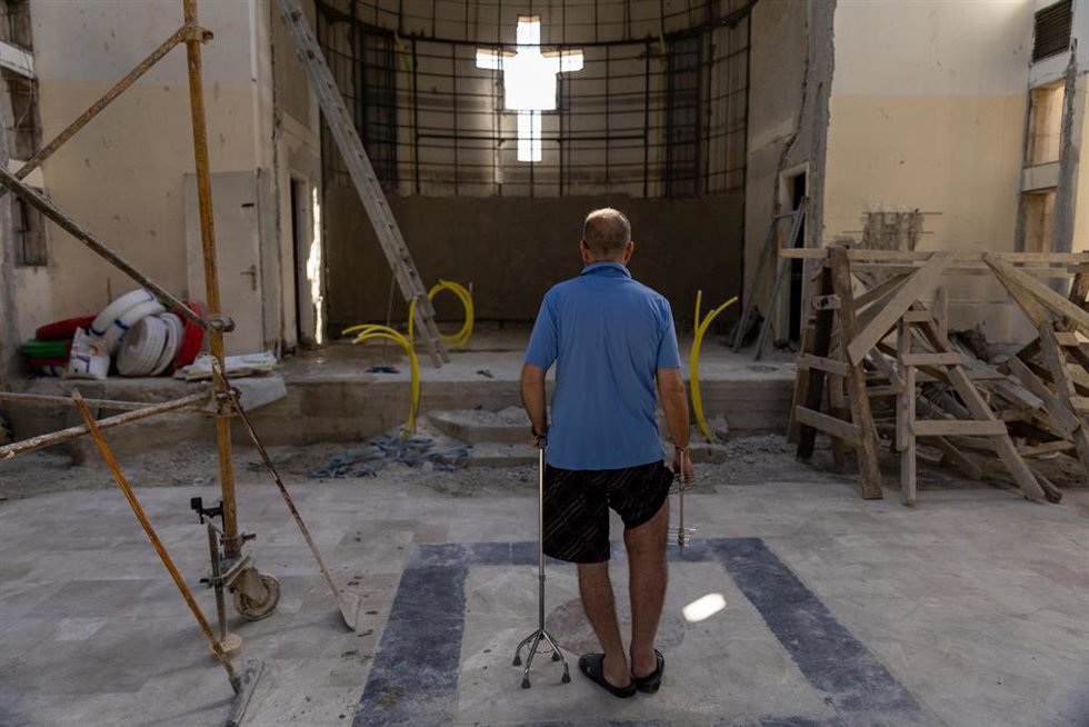 Iglesia atacada en Siria.