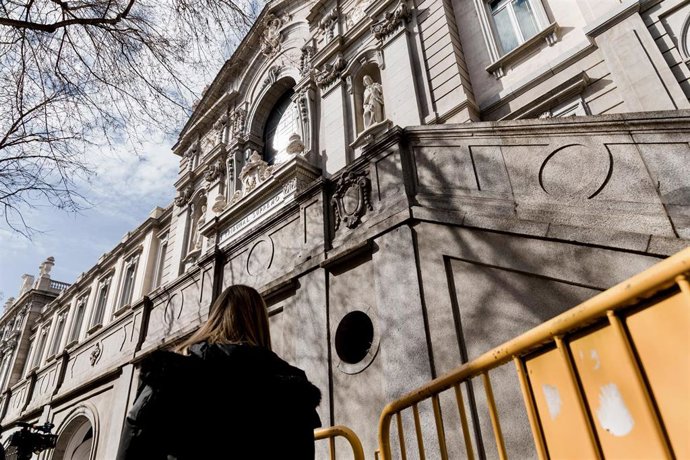 Archivo - Fachada del Tribunal Supremo, a 27 de febrero de 2025, en Madrid (España).
