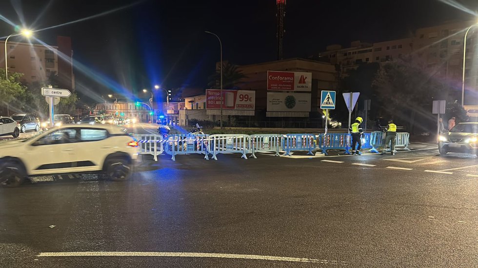 Corte en la calle Manacor de Palma por la avería de una tubería