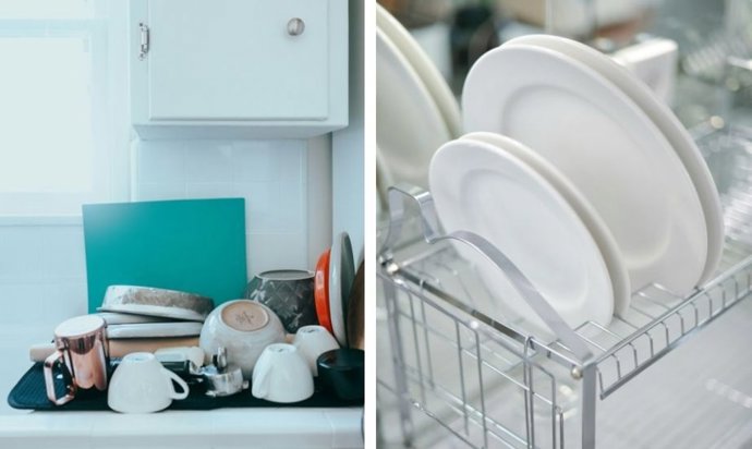 Nueva tendencia frente al escurridor de platos tradicional: el nuevo "favorito" libera espacio y organiza la cocina