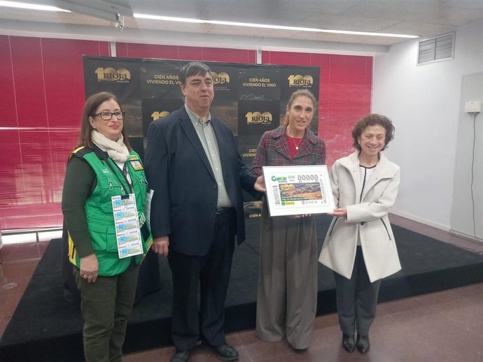 Cinco millones de cupones de la ONCE llevarán el centenario de la DOCa Rioja por España para el sorteo del 27 de enero