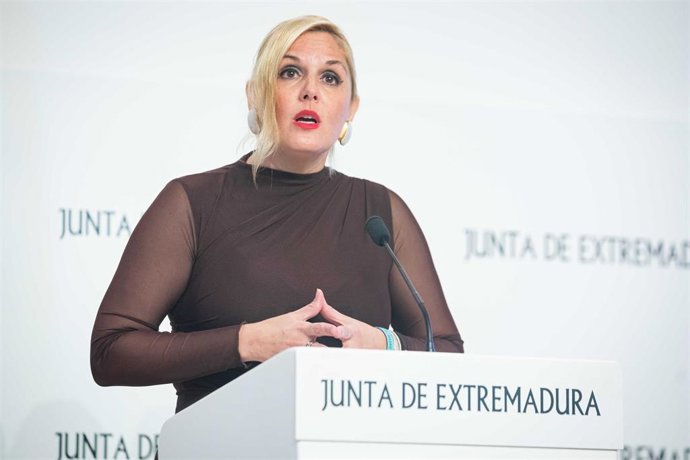 Archivo - La portavoz de la Junta, Elena Manzano, en una imagen de archivo