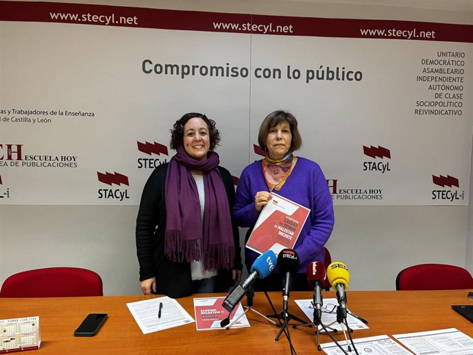 Teresa Vicente (i) y Christina Fulconis, momentos antes de presentar el estudio deStecyl-i.