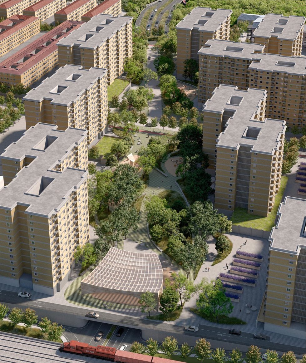 Imagen del proyecto para el barrio de San Jorge.