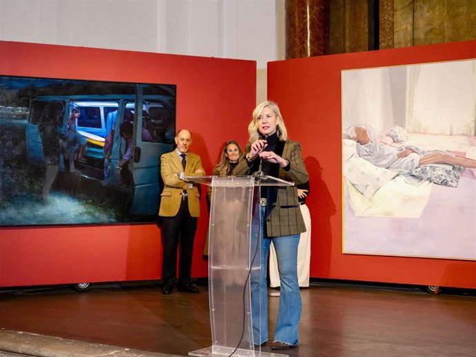 Carvajal, durante la presentación de la exposición.