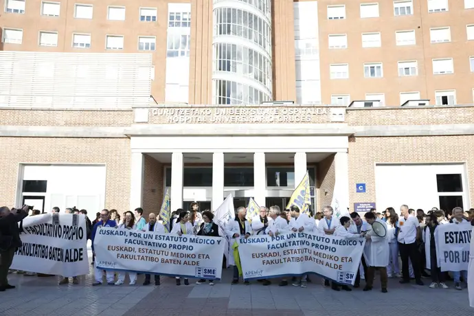 Manifestación de médicos del País Vasco