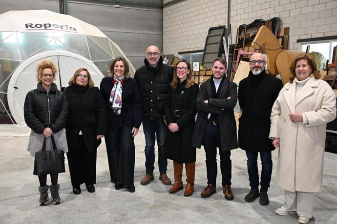 La consejera de Economía, Empresas y Empleo, Patricia Franco, en Torralba de Calatrava.