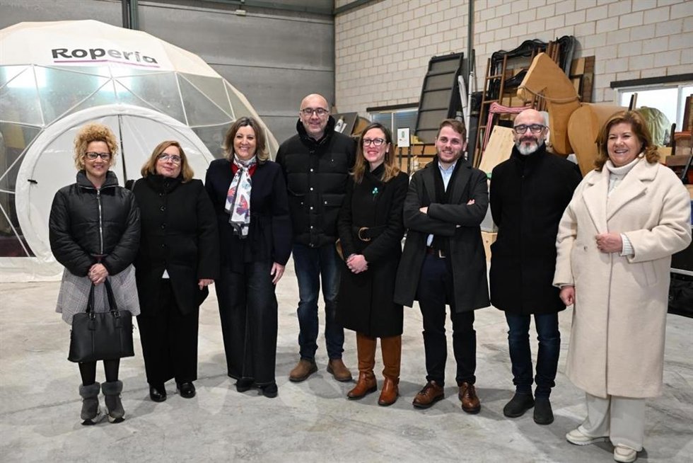 La consejera de Economía, Empresas y Empleo, Patricia Franco, en Torralba de Calatrava.