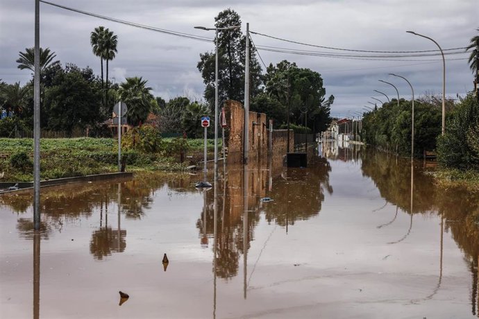 Inundaciones causadas por las lluvias.