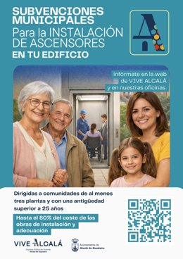 Plazo de subvenciones para la instalación de ascensores en edificios residenciales  en Alcalá de Guadaíra (Sevilla).
