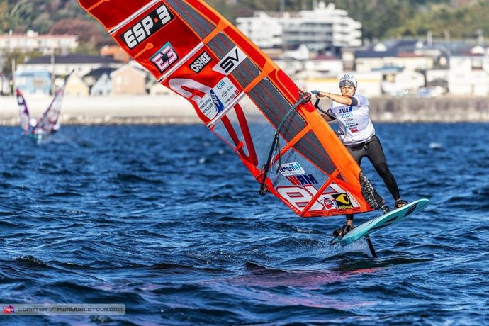 La Regatista Española Blanca Alabau, Durante Una Competición.