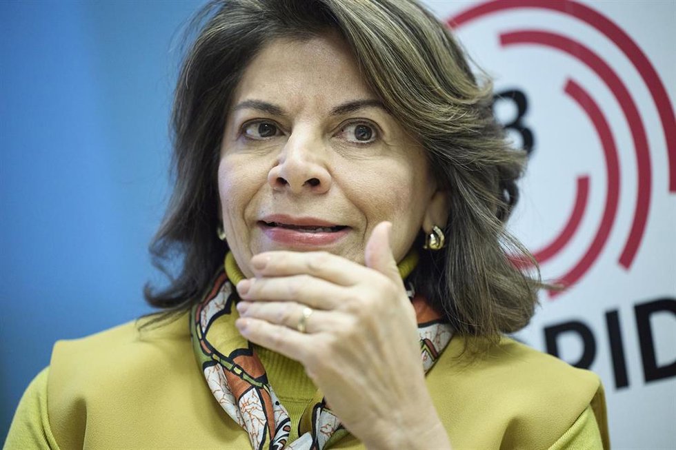 La expresidenta de Costa Rica Laura Chinchilla durante una entrevista para Europa Press, a 14 de enero de 2026, en Madrid (España)
