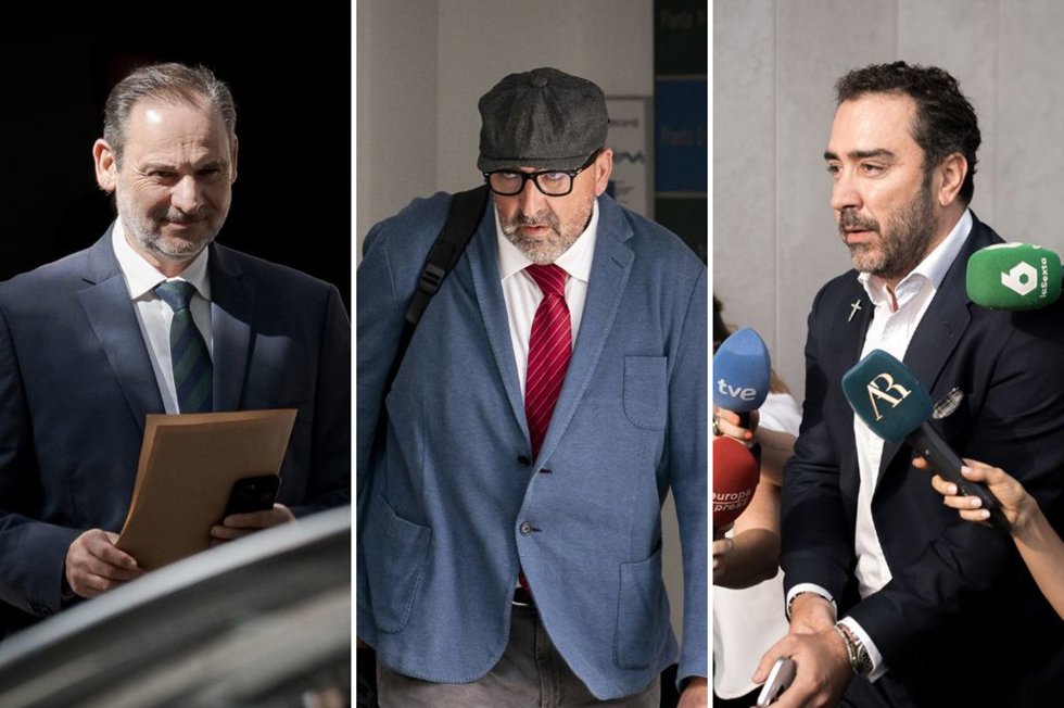 El exministro José Luis Ábalos, el exasesor ministerial Koldo García y el empresario Víctor de Aldama