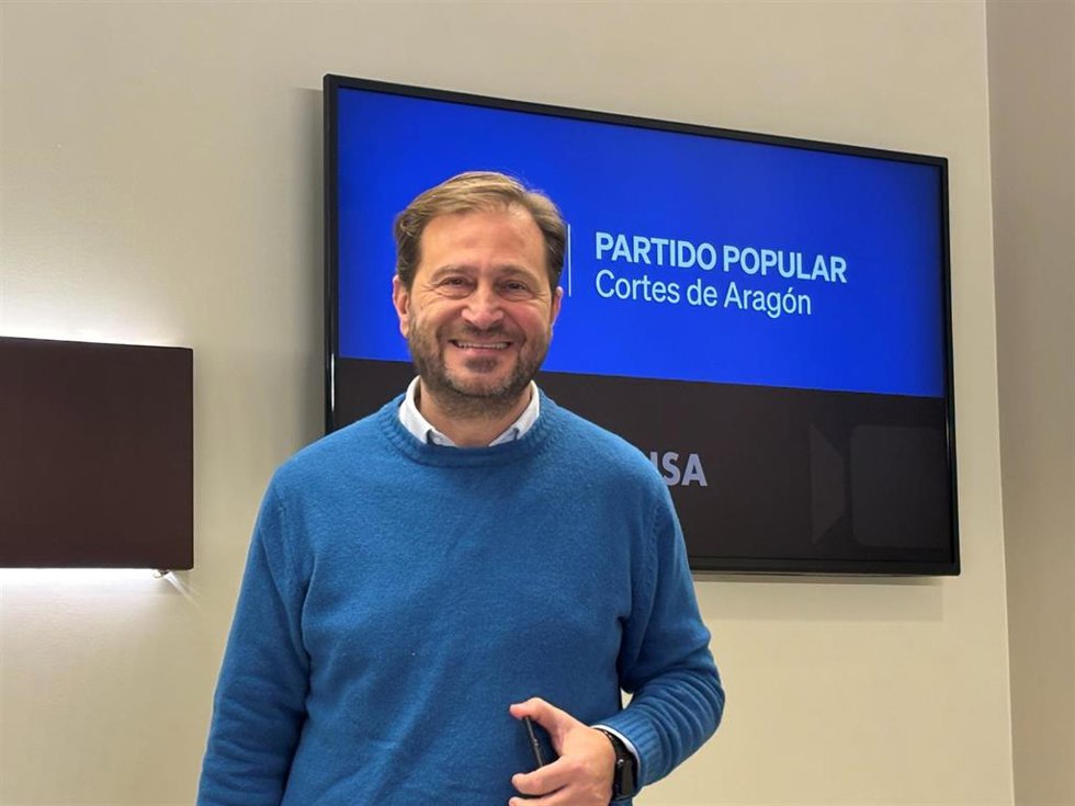 El portavoz parlamentario del PP Aragón, Fernando Ledesma.